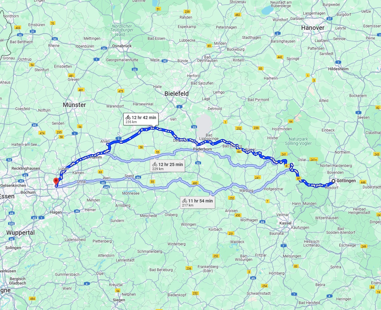 Anreise von Göttingen Zu Dortmund Über 