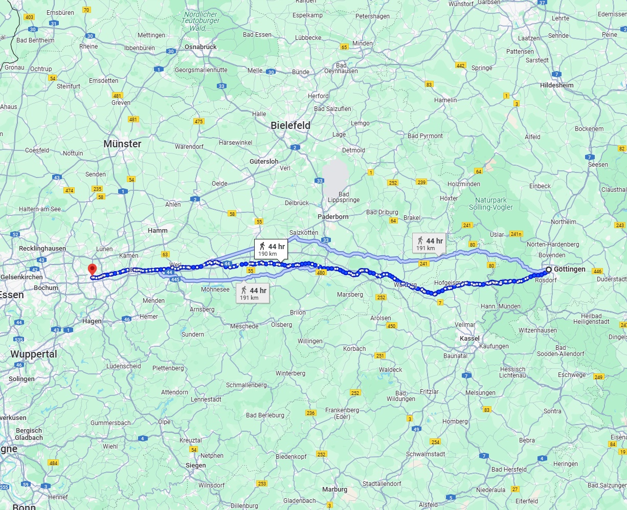 Anreise von Göttingen Zu Dortmund Über 