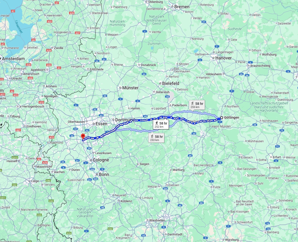 Anreise von Göttingen Zu Düsseldorf Über 