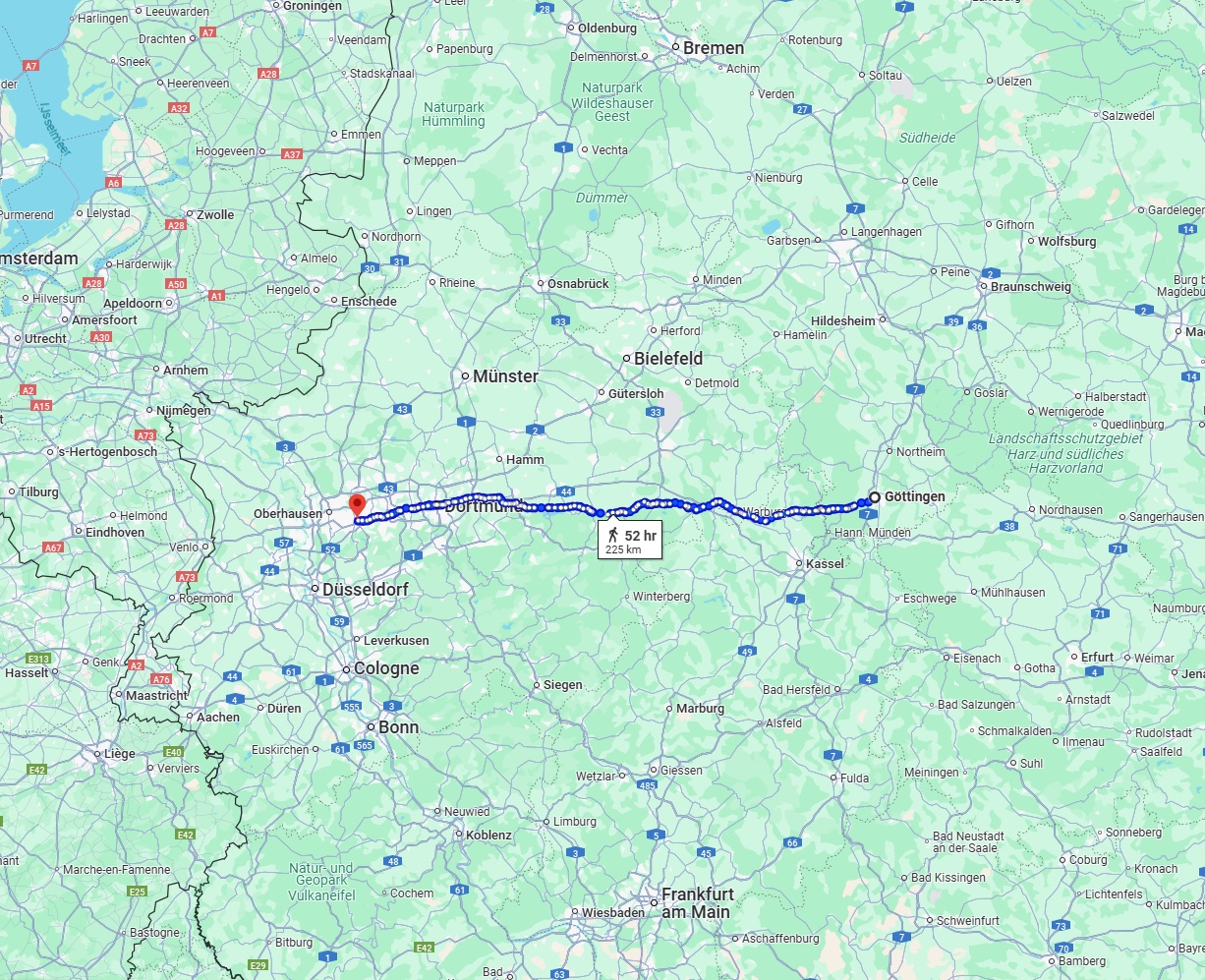 Anreise von Göttingen Zu Essen Über 
