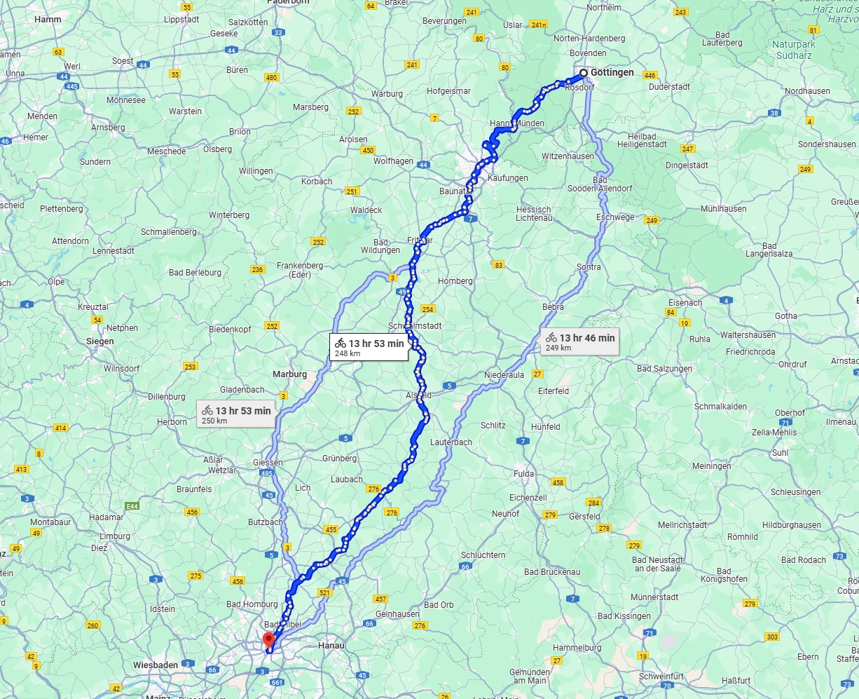 Anreise von Göttingen Zu Frankfurt am Main Über 