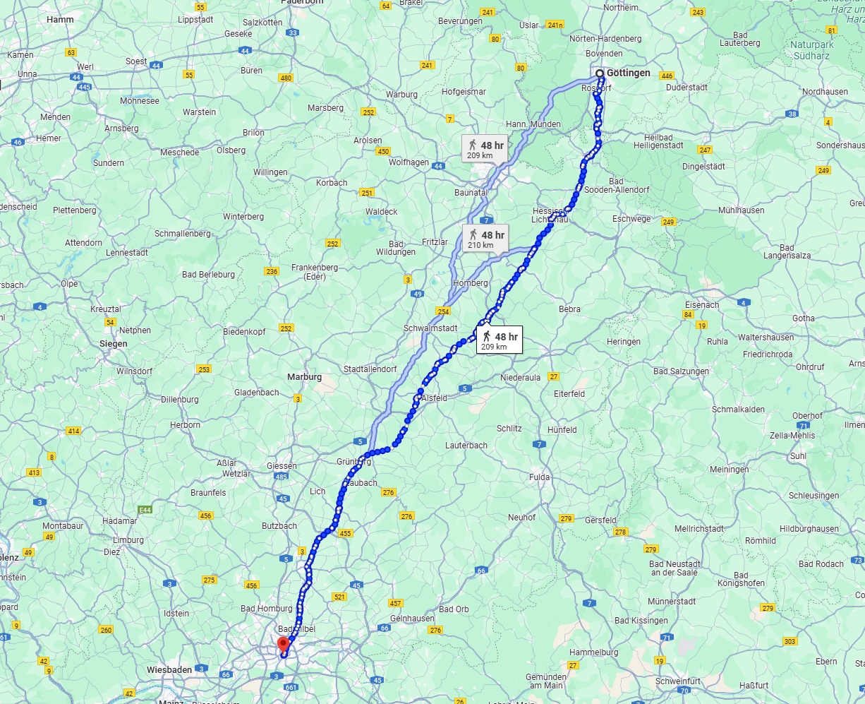 Anreise von Göttingen Zu Frankfurt am Main Über 