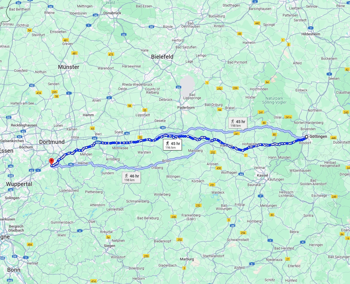 Anreise von Göttingen Zu Hagen Über 