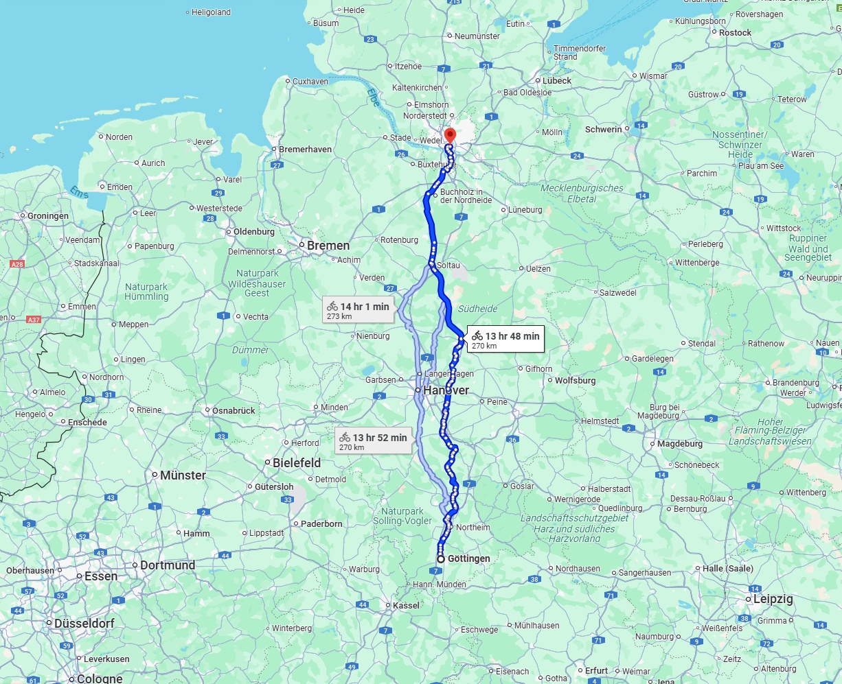 Anreise von Göttingen Zu Hamburg Über 