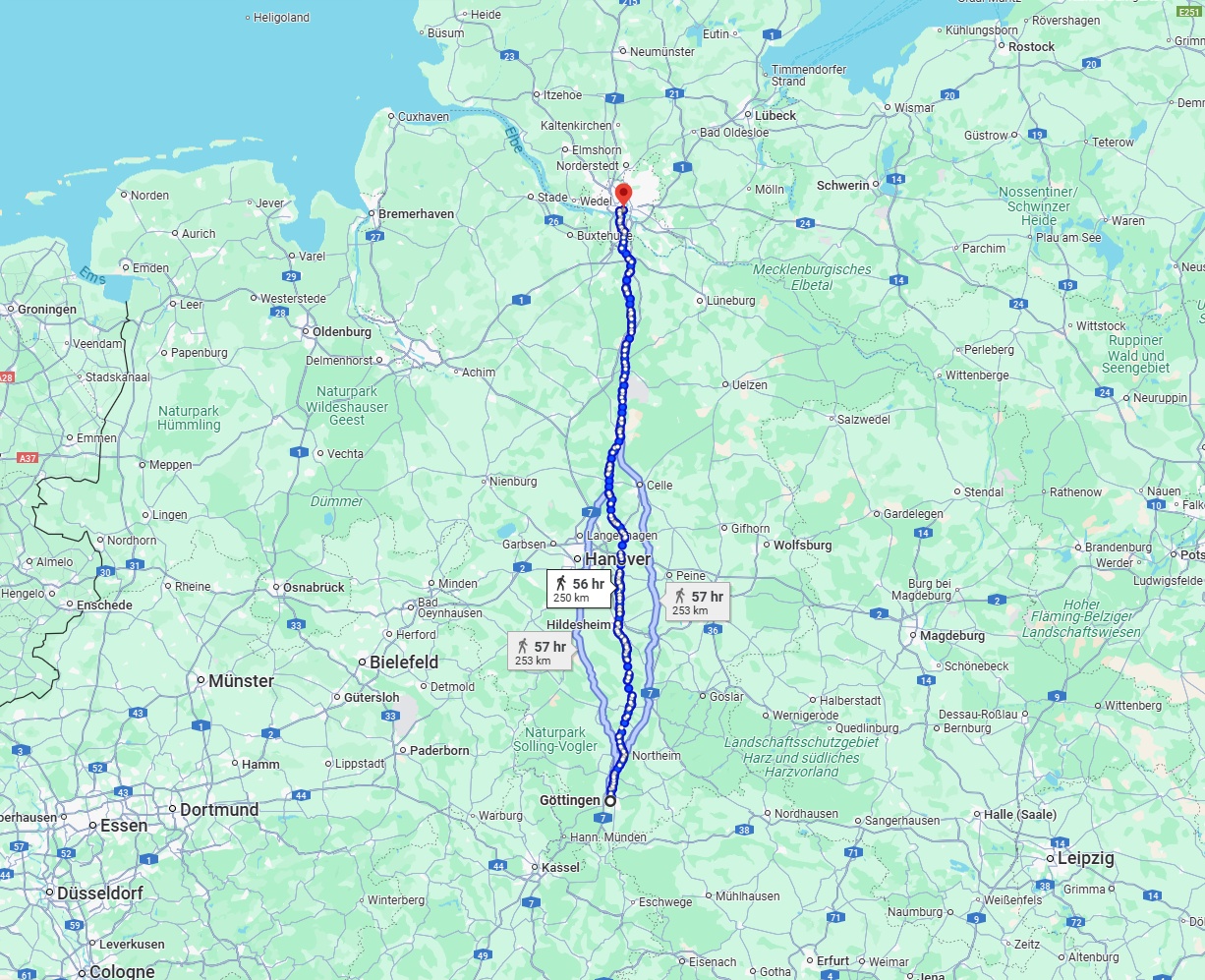 Anreise von Göttingen Zu Hamburg Über 
