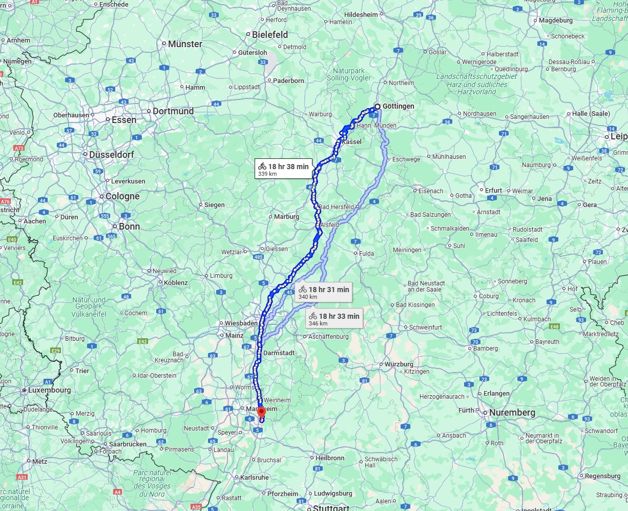 Anreise von Göttingen Zu Heidelberg Über 
