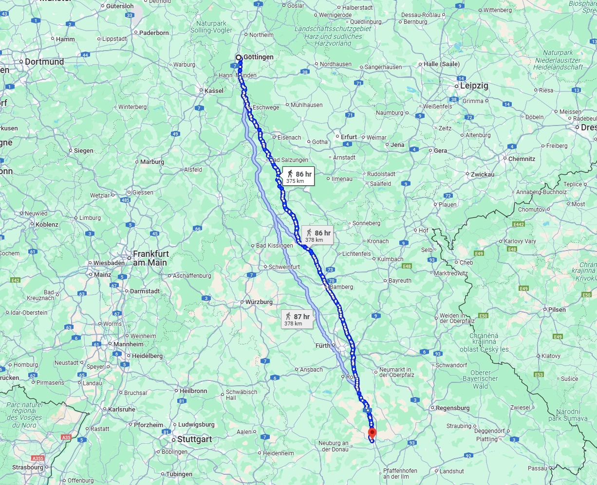Anreise von Göttingen Zu Ingolstadt Über 