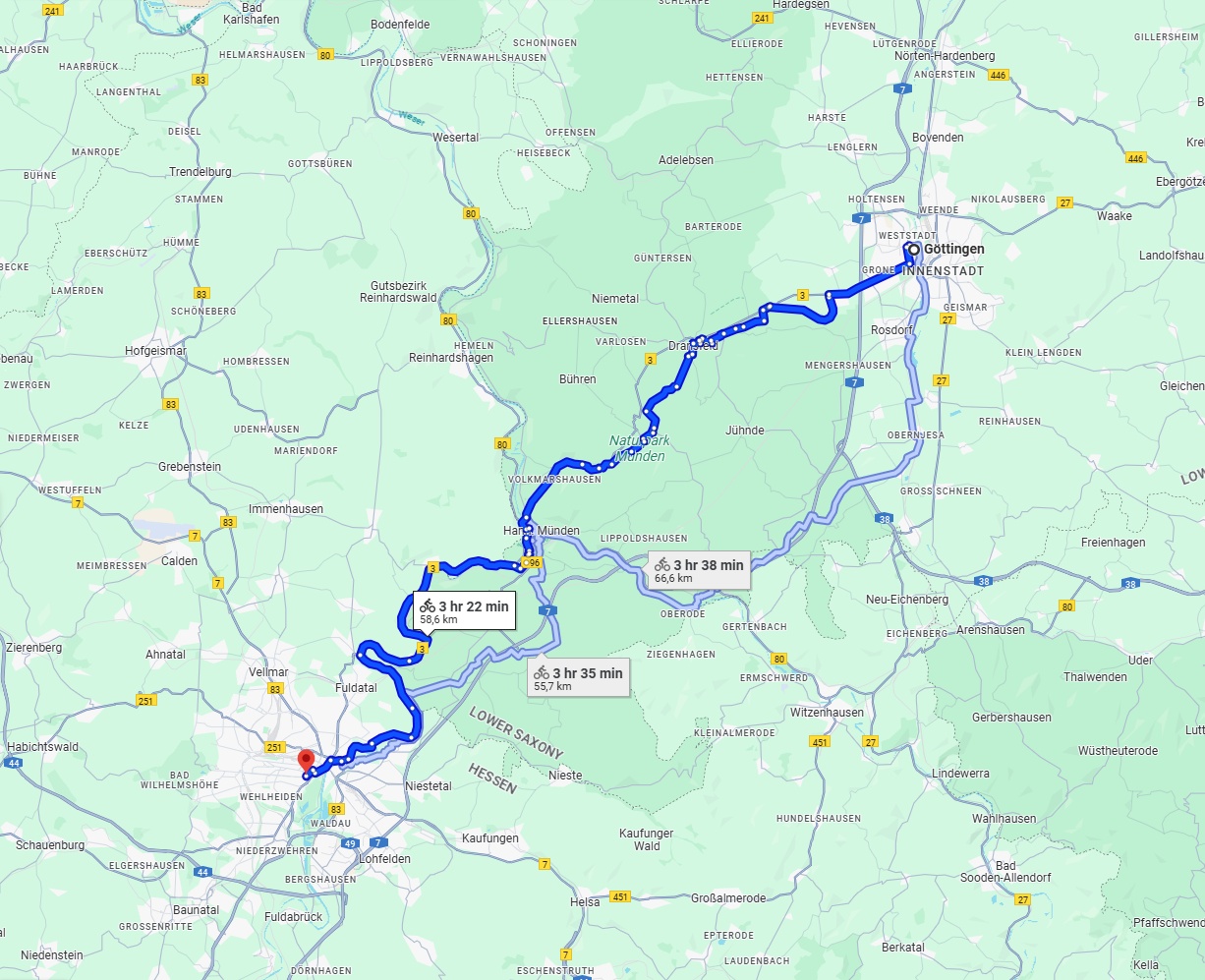 Anreise von Göttingen Zu Kassel Über 