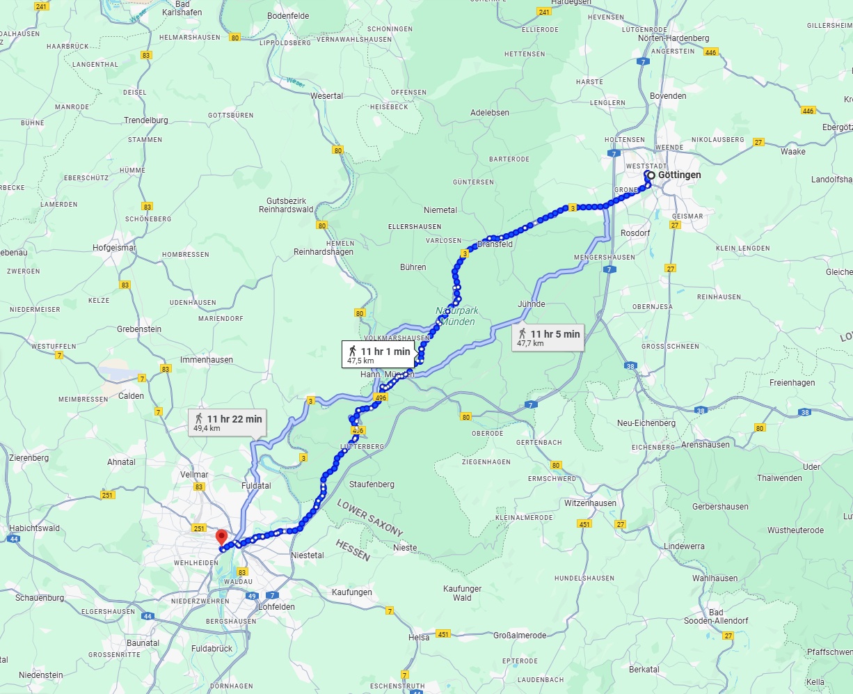 Anreise von Göttingen Zu Kassel Über 