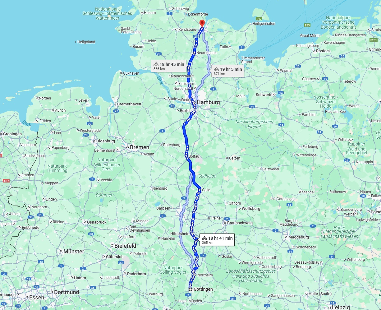 Anreise von Göttingen Zu Kiel Über 