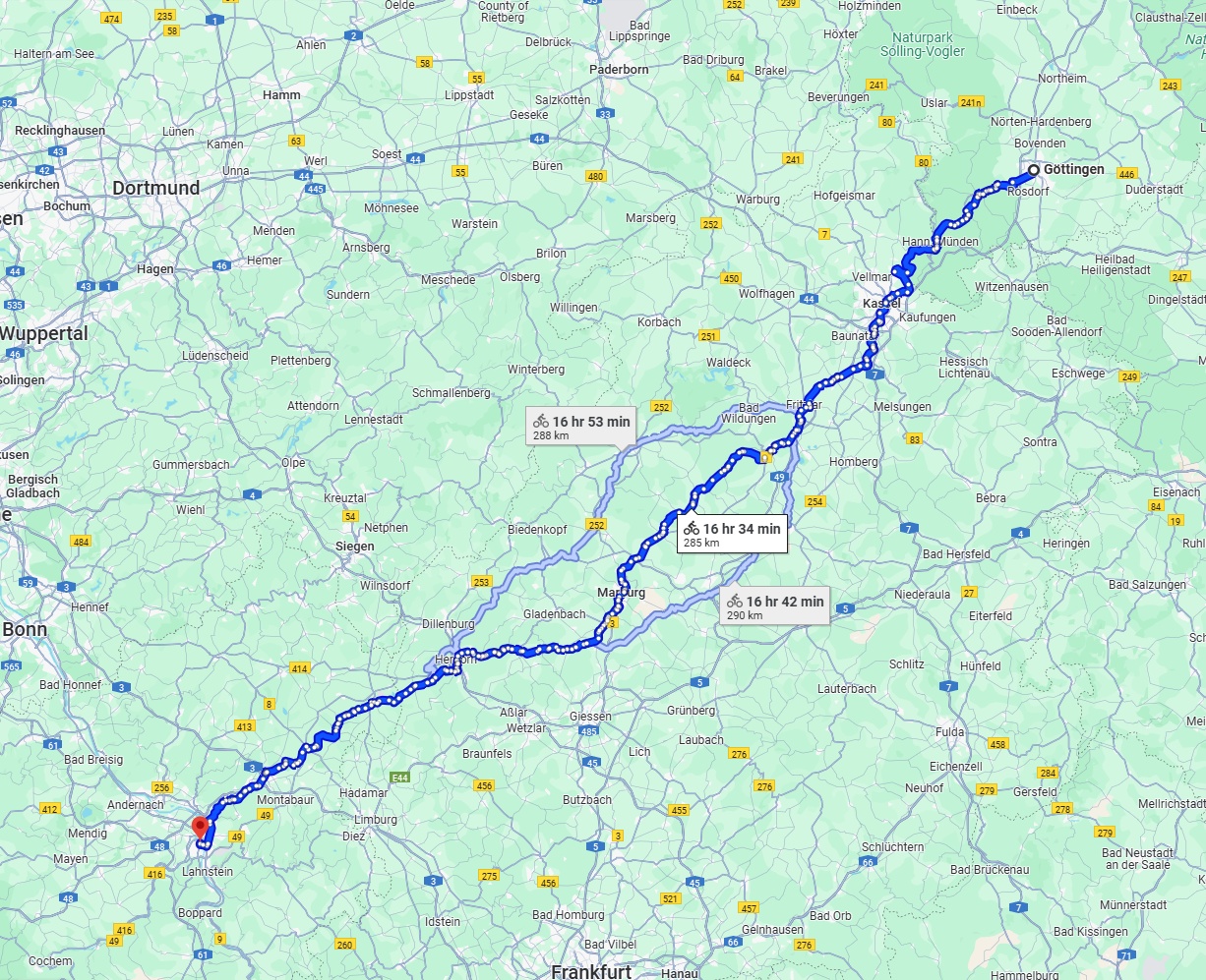 Anreise von Göttingen Zu Koblenz Über 