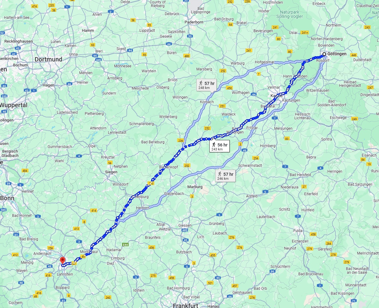 Anreise von Göttingen Zu Koblenz Über 
