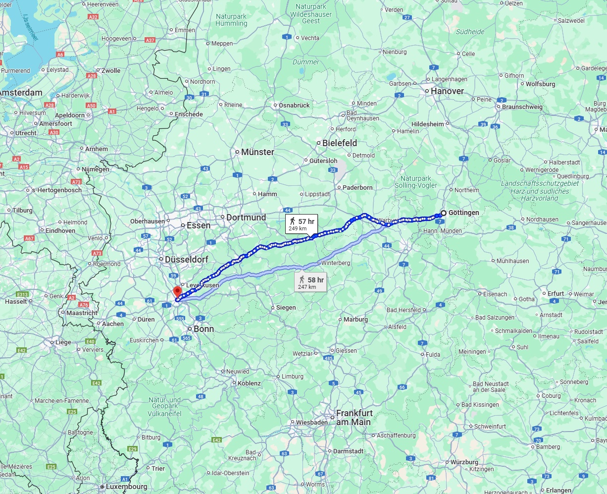 Anreise von Göttingen Zu Köln Über 