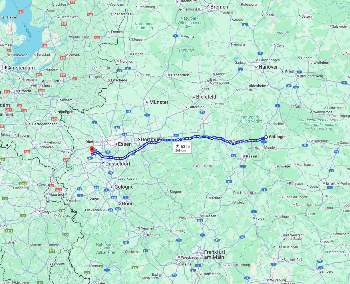 Anreise von Göttingen Zu Krefeld Über 