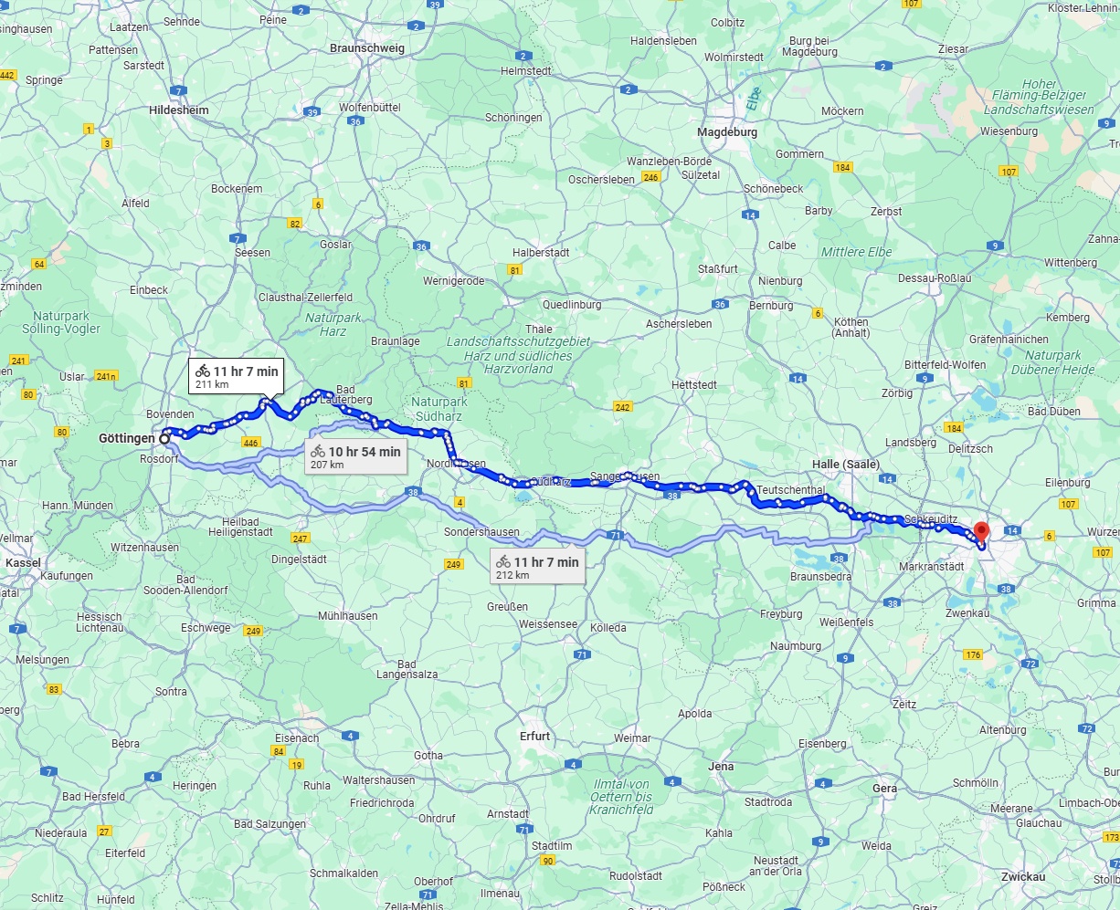 Anreise von Göttingen Zu Leipzig Über 