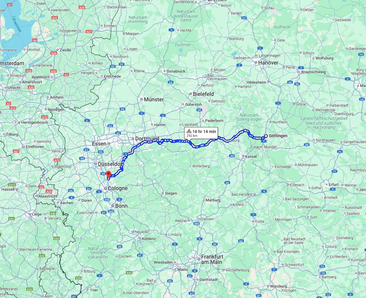 Anreise von Göttingen Zu Leverkusen Über 