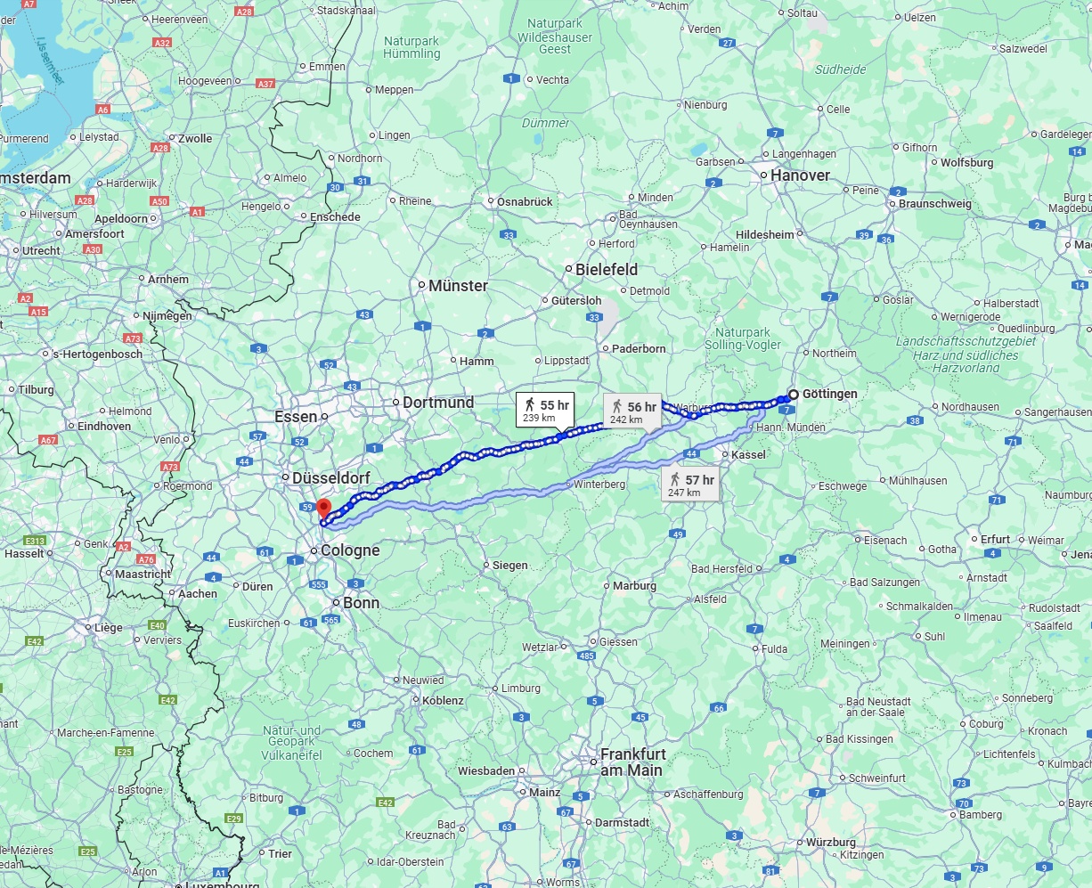 Anreise von Göttingen Zu Leverkusen Über 