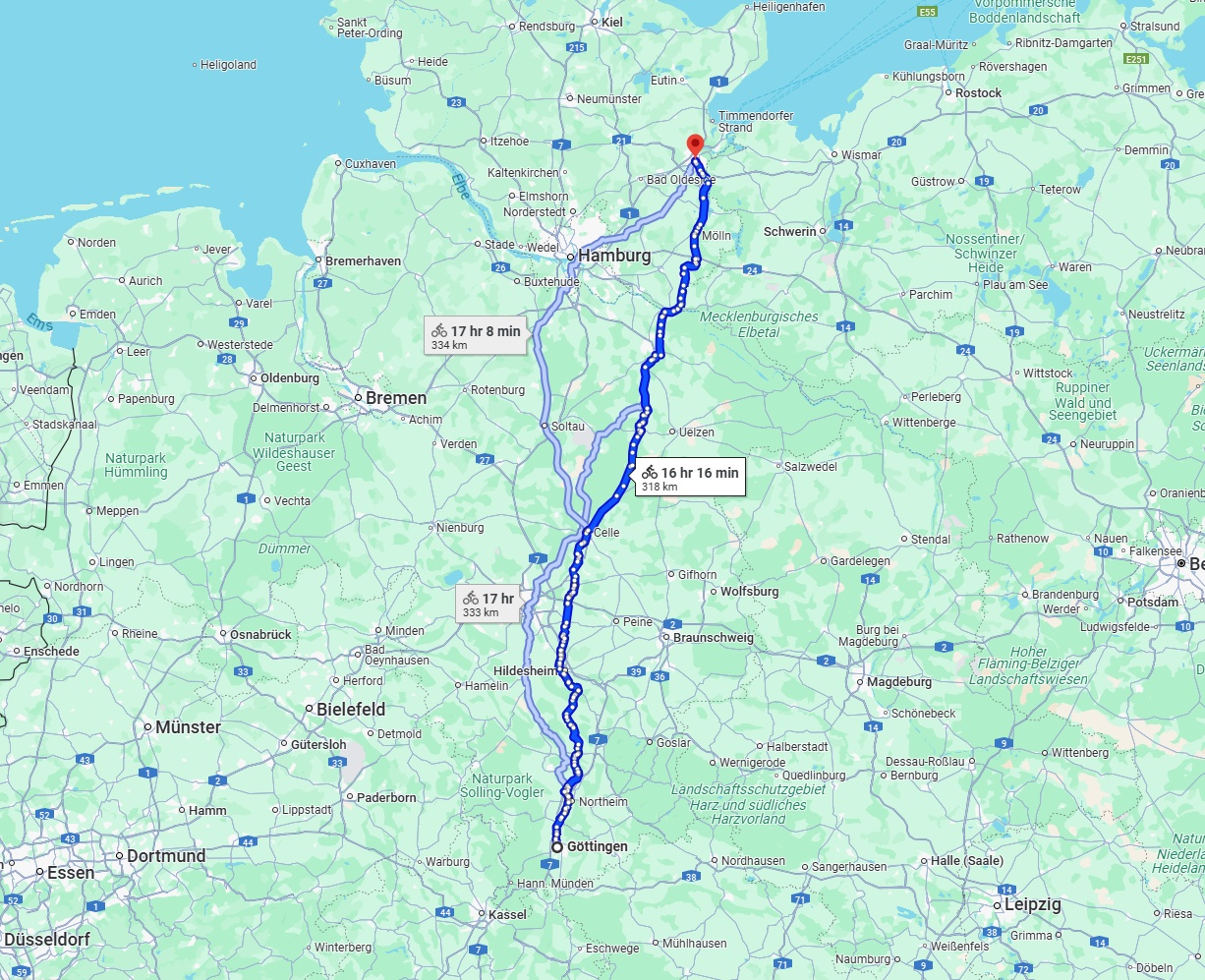 Anreise von Göttingen Zu Lübeck Über 