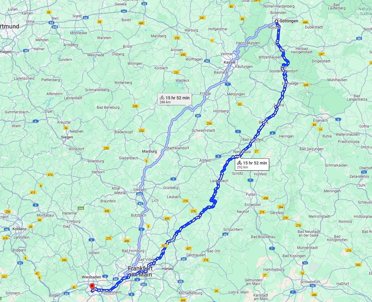 Anreise von Göttingen Zu Mainz Über 