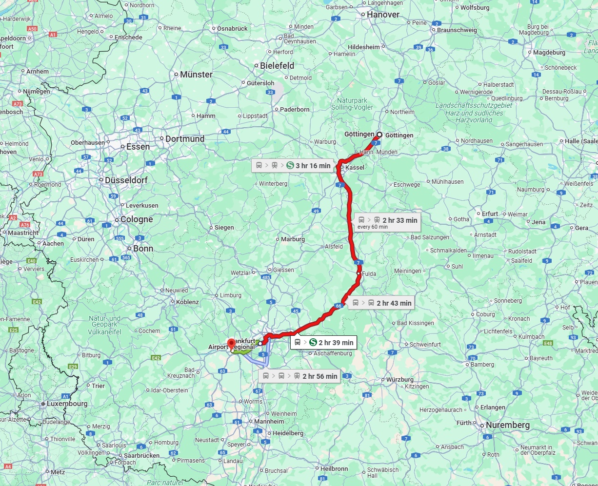 Anreise von Göttingen Zu Mainz Über 