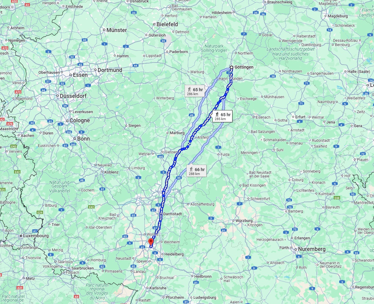 Anreise von Göttingen Zu Mannheim Über 
