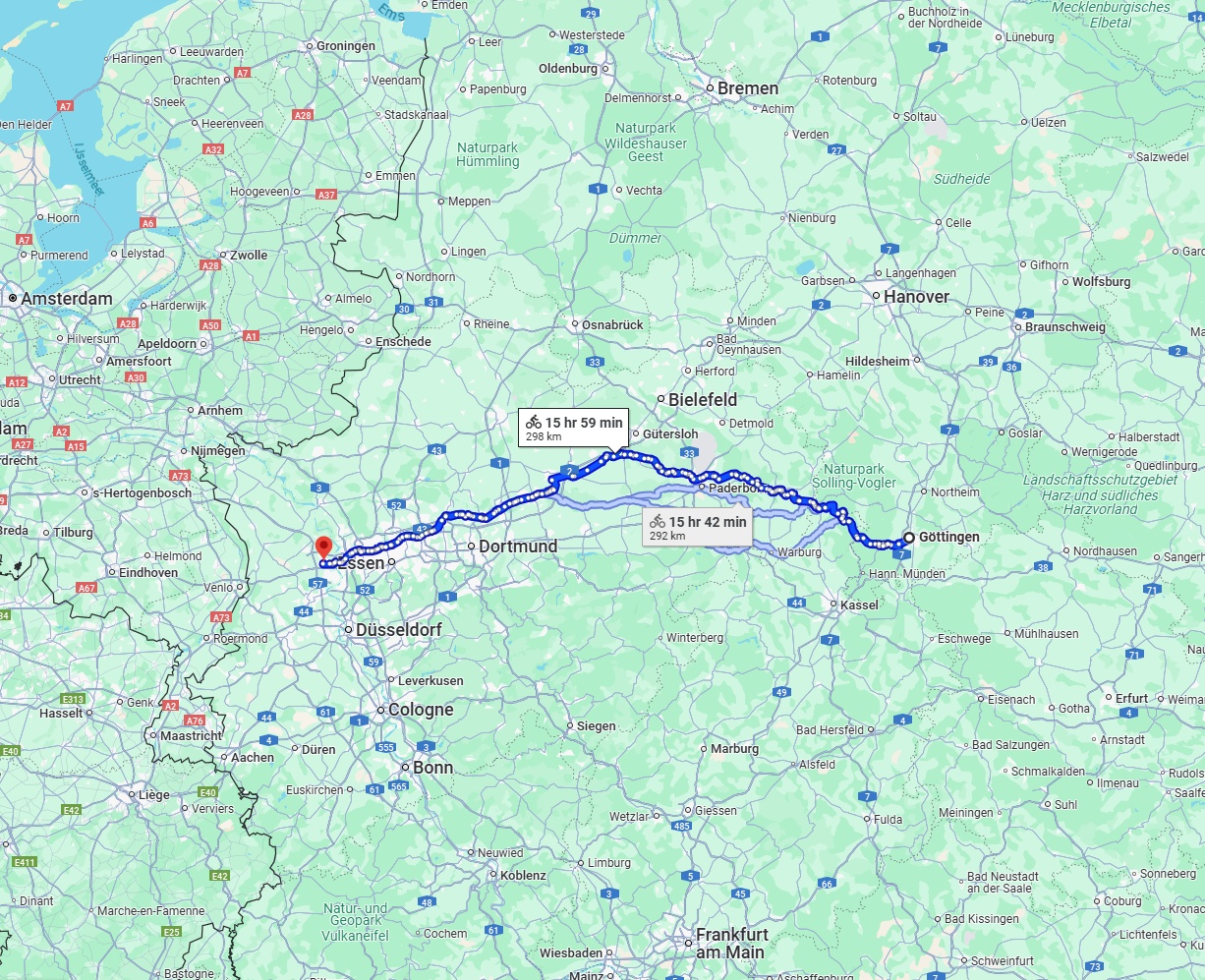 Anreise von Göttingen Zu Moers Über 