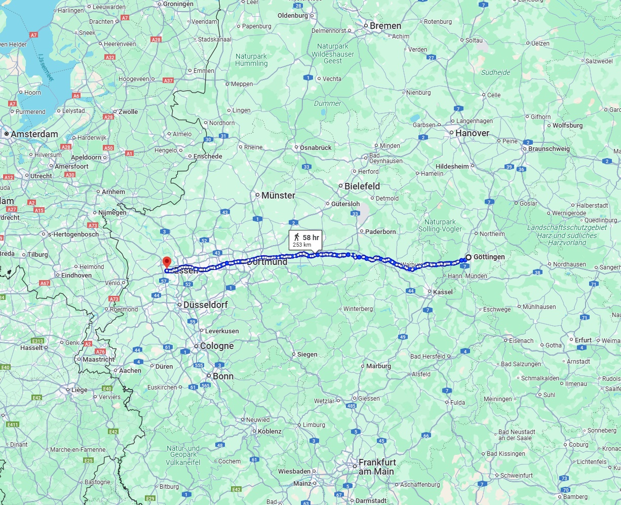 Anreise von Göttingen Zu Moers Über 