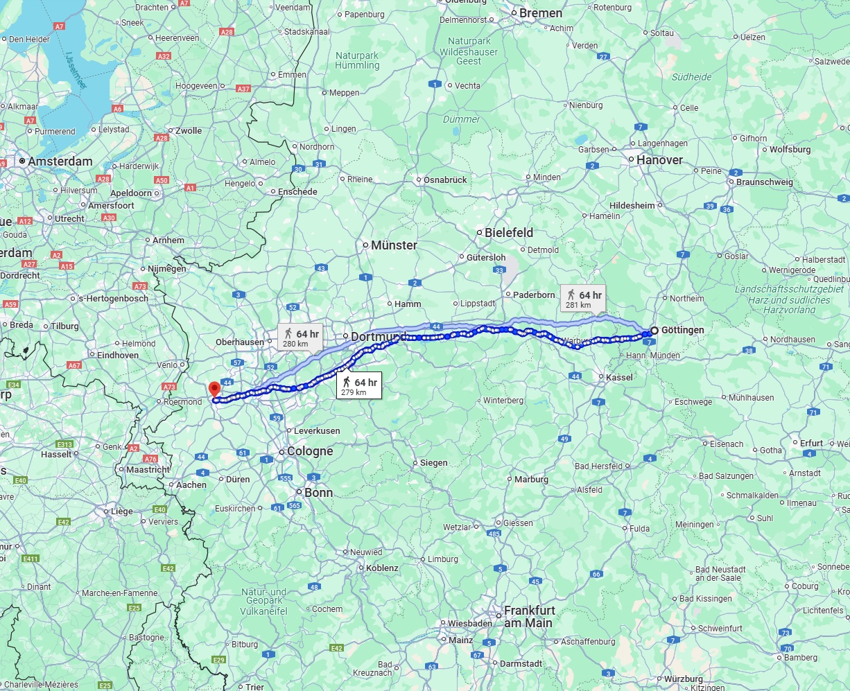 Anreise von Göttingen Zu Mönchengladbach Über 