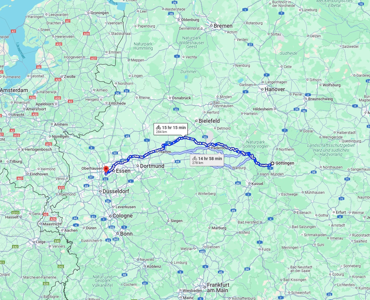 Anreise von Göttingen Zu Mülheim an der Ruhr Über 