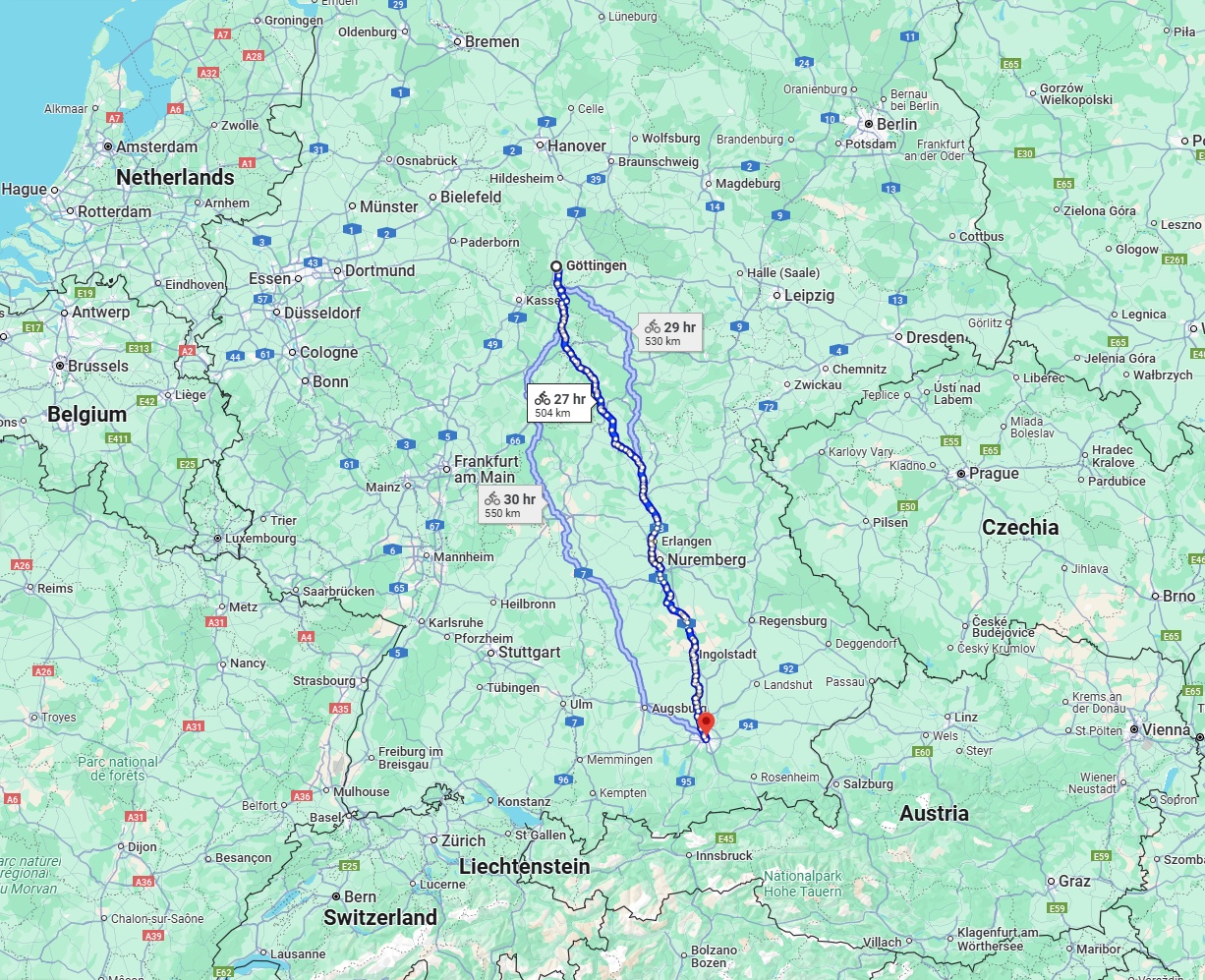 Anreise von Göttingen Zu München Über 
