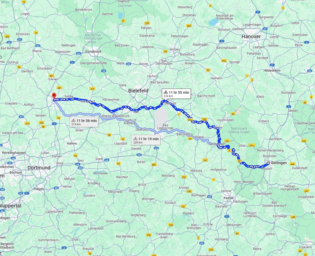 Anreise von Göttingen Zu Münster Über 