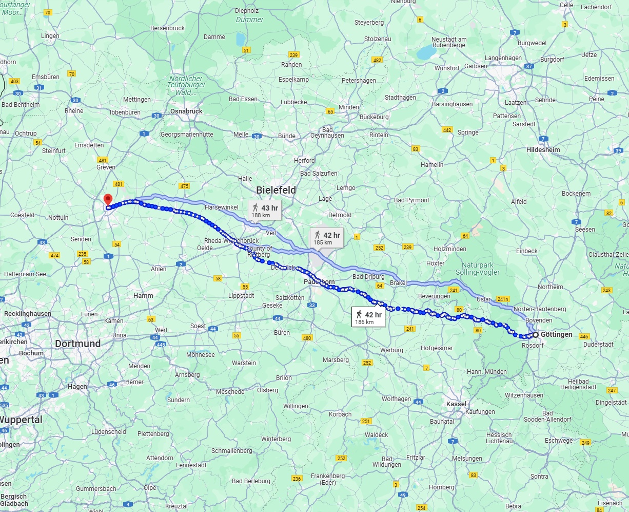 Anreise von Göttingen Zu Münster Über 