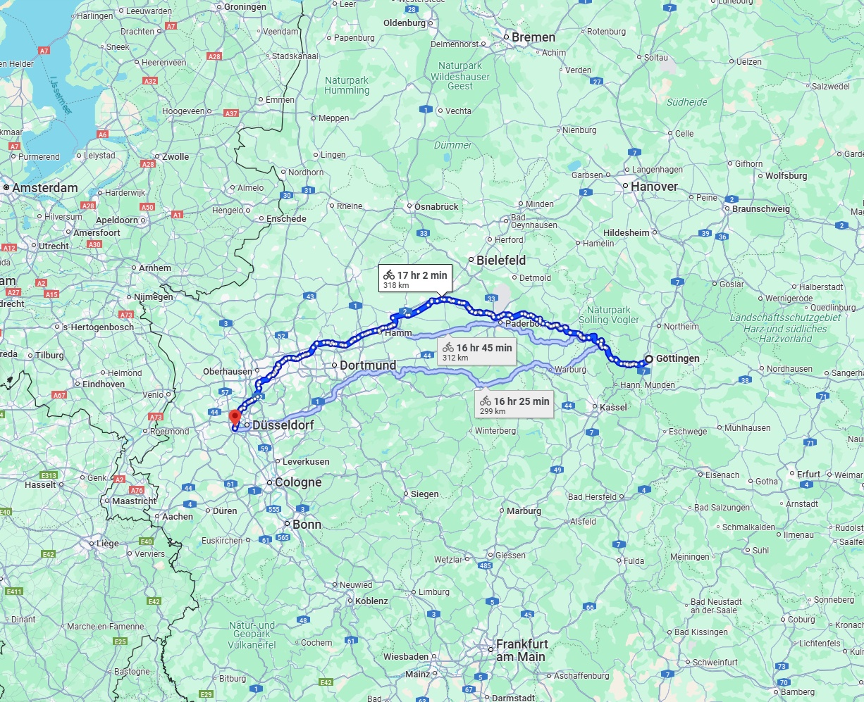 Anreise von Göttingen Zu Neuss Über 