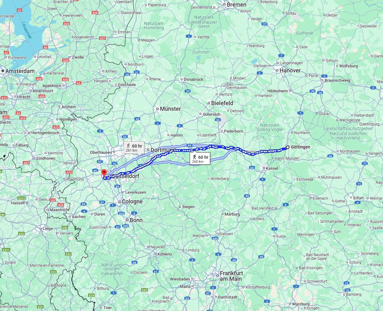 Anreise von Göttingen Zu Neuss Über 