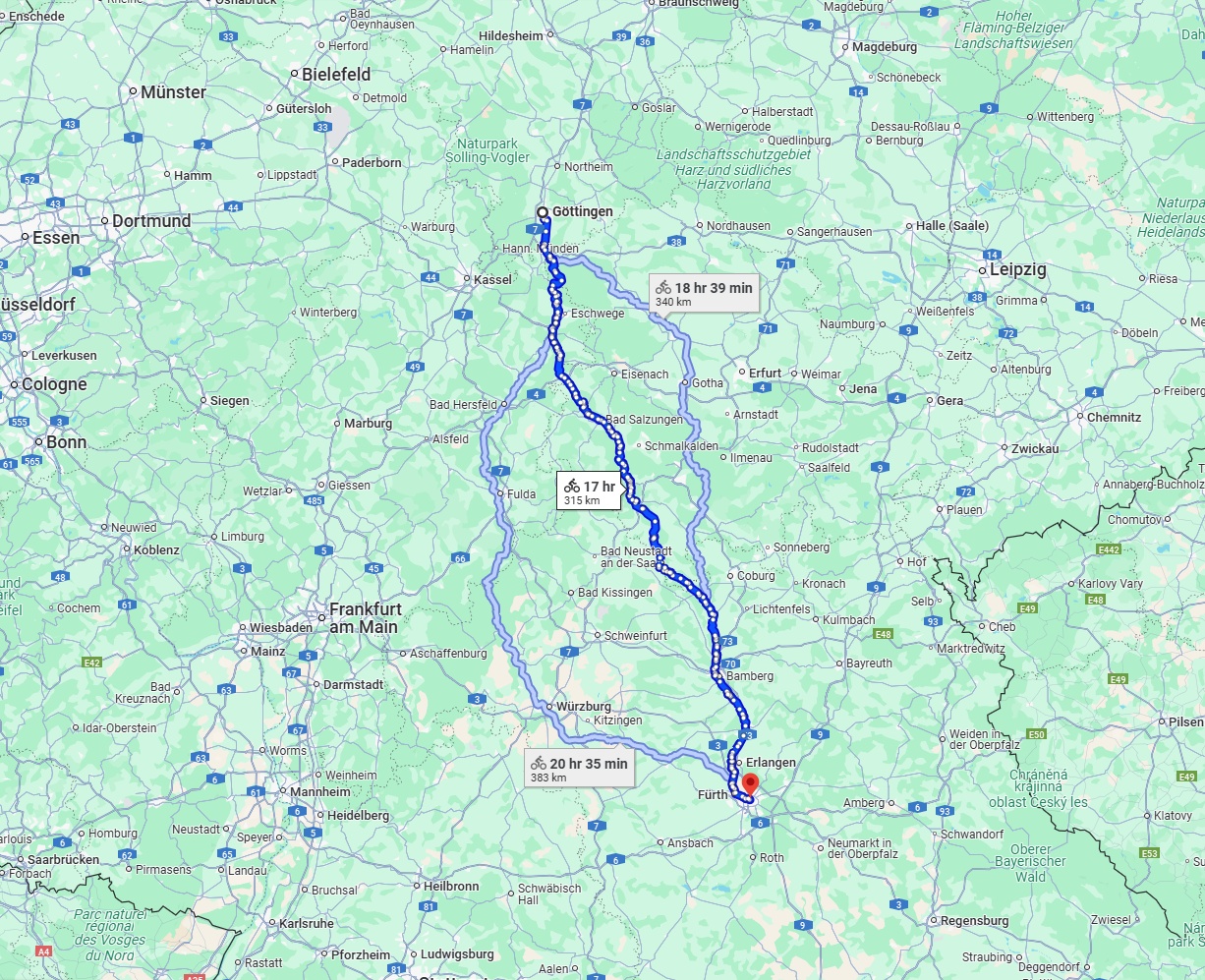 Anreise von Göttingen Zu Nürnberg Über 