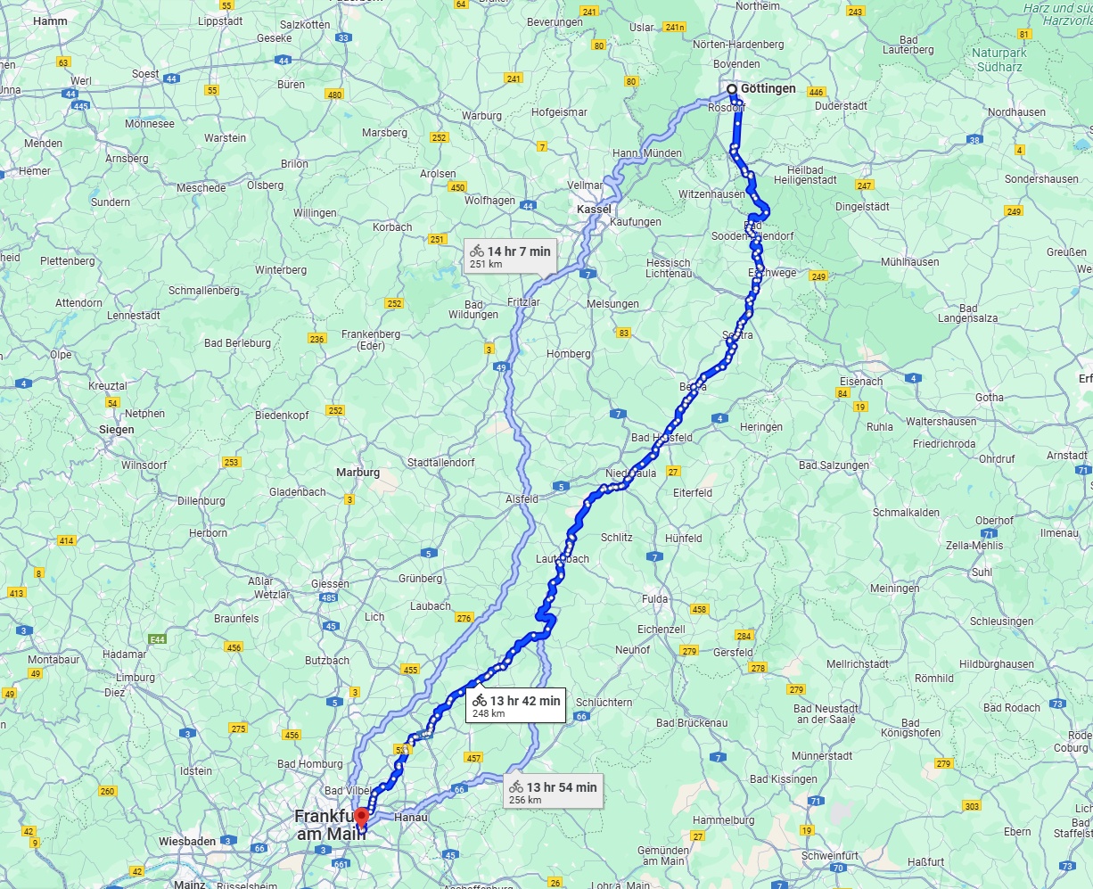 Anreise von Göttingen Zu Offenbach am Main Über 