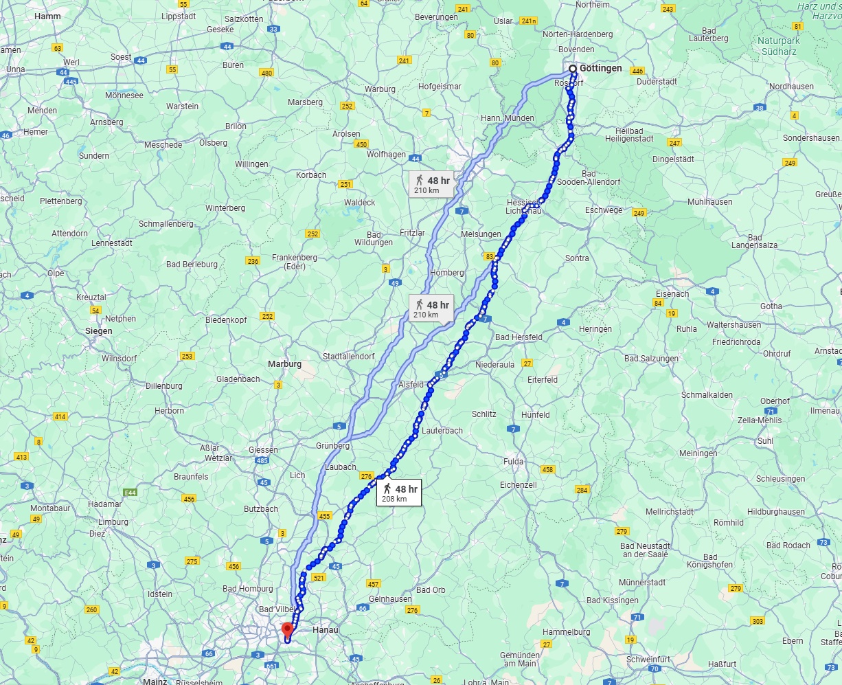 Anreise von Göttingen Zu Offenbach am Main Über 