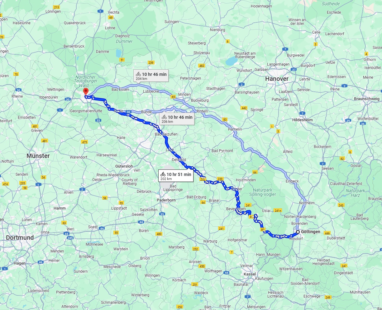 Anreise von Göttingen Zu Osnabrück Über 