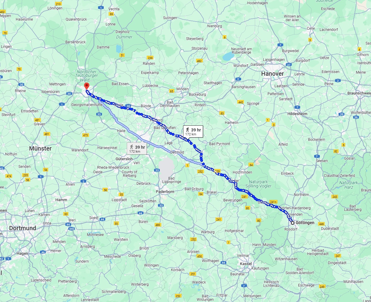 Anreise von Göttingen Zu Osnabrück Über 