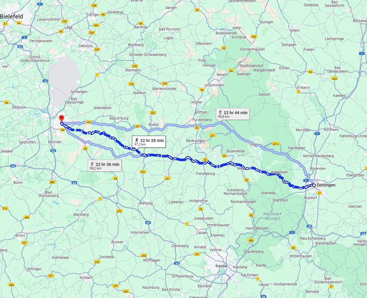 Anreise von Göttingen Zu Paderborn Über 