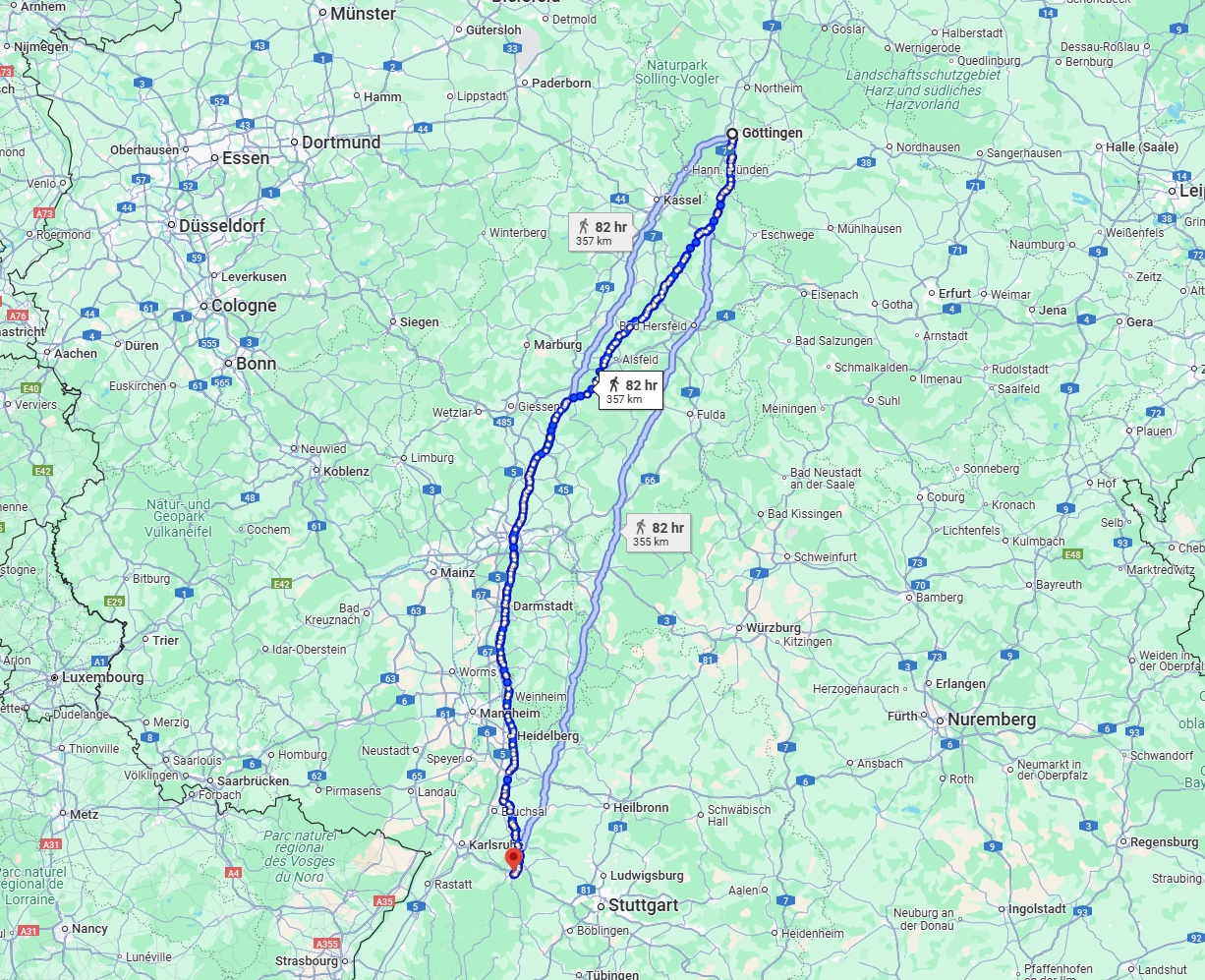 Anreise von Göttingen Zu Pforzheim Über 