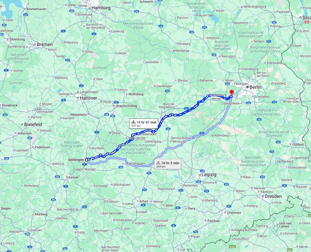 Anreise von Göttingen Zu Potsdam Über 