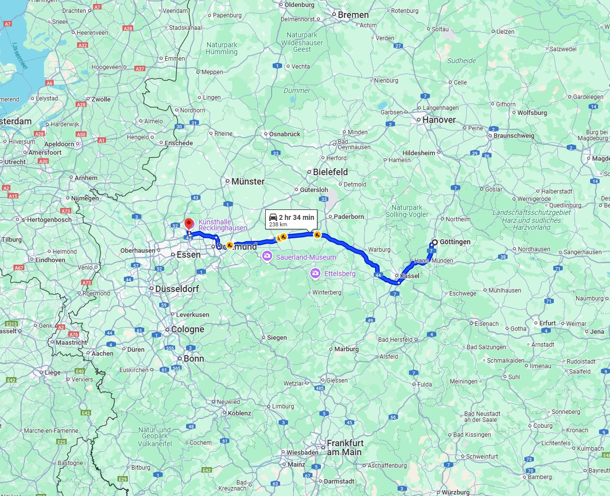 Anreise von Göttingen Zu Recklinghausen Über via A44