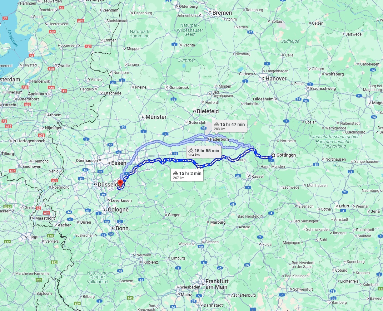 Anreise von Göttingen Zu Remscheid Über 