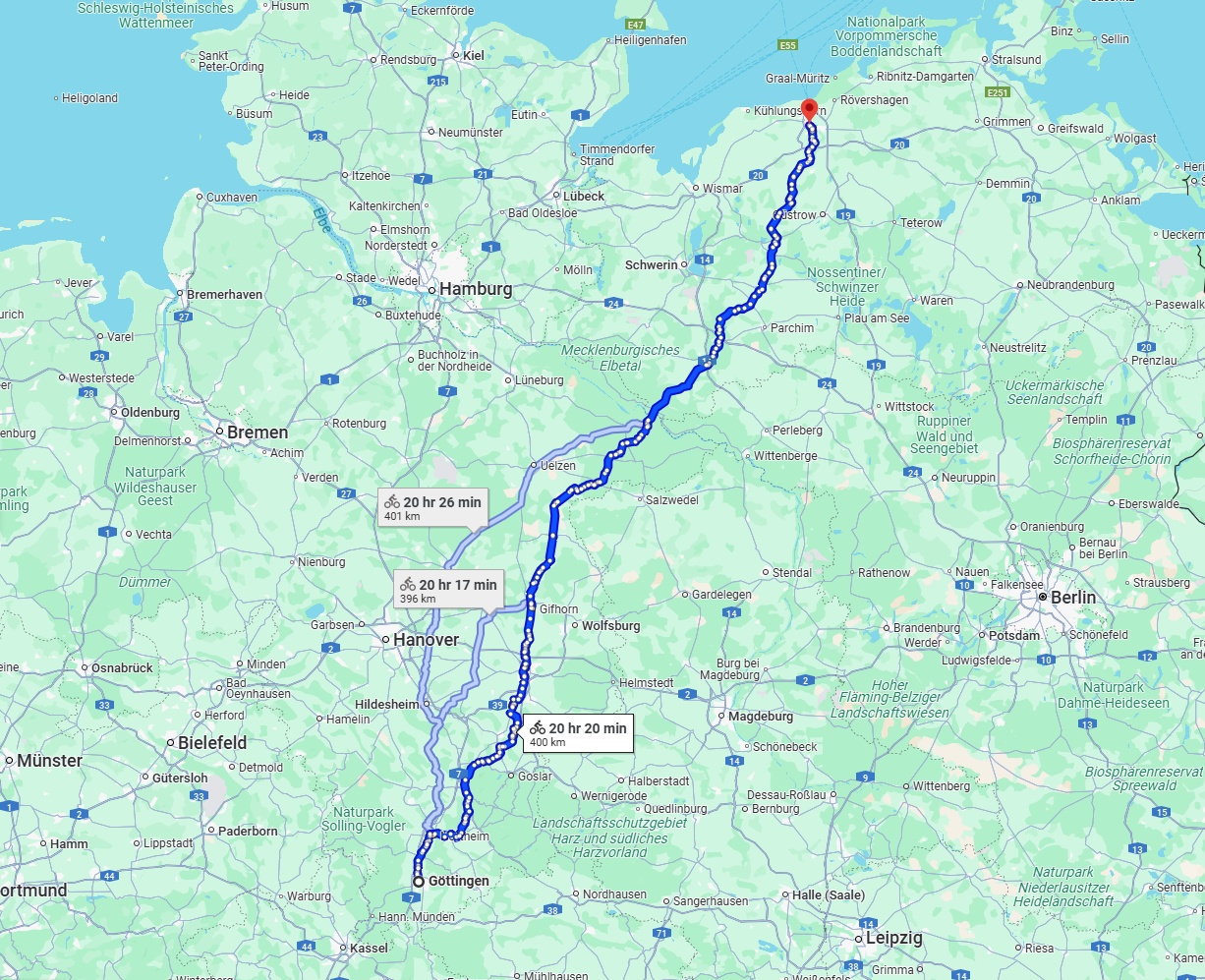 Anreise von Göttingen Zu Rostock Über 