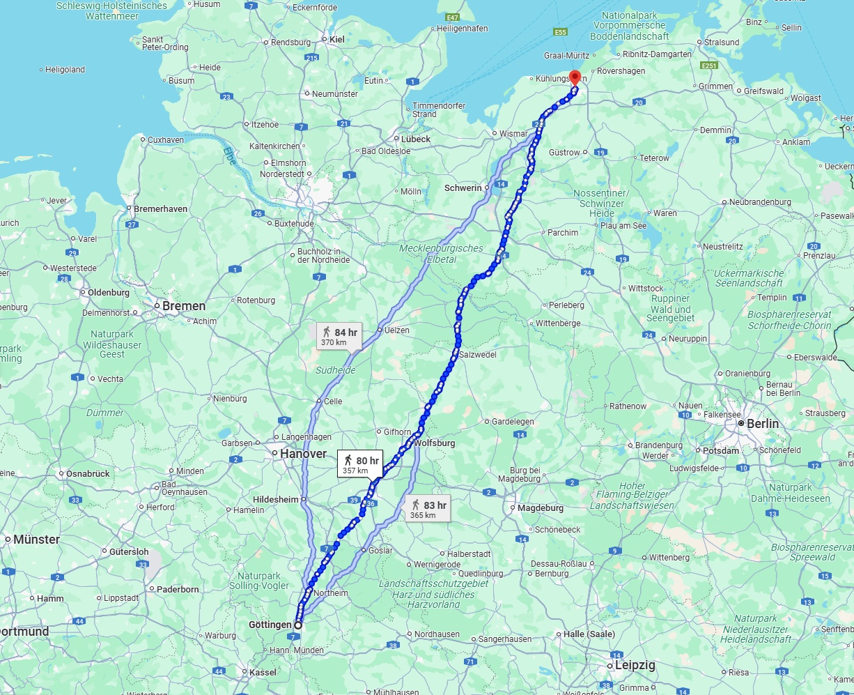 Anreise von Göttingen Zu Rostock Über 