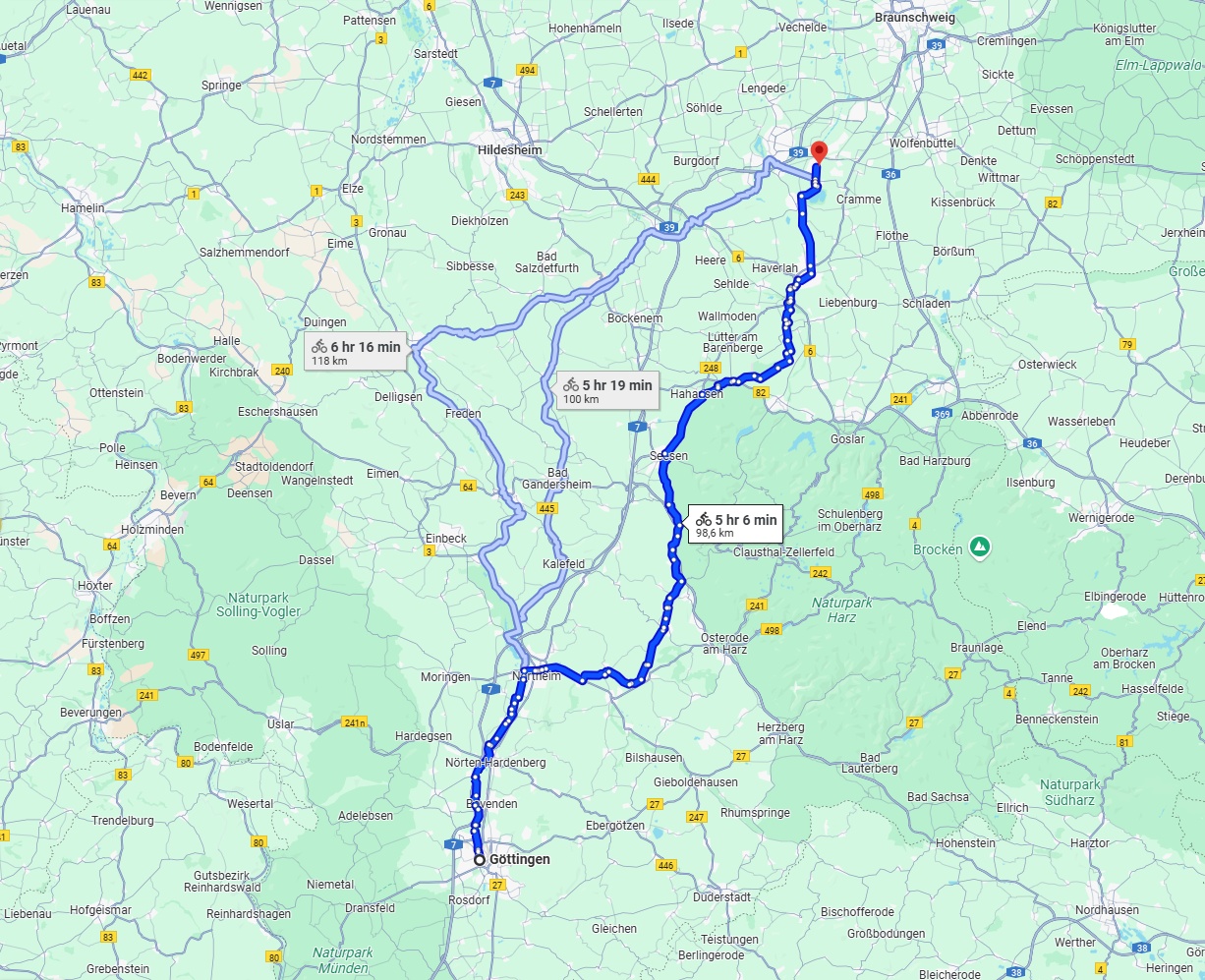 Anreise von Göttingen Zu Salzgitter Über 