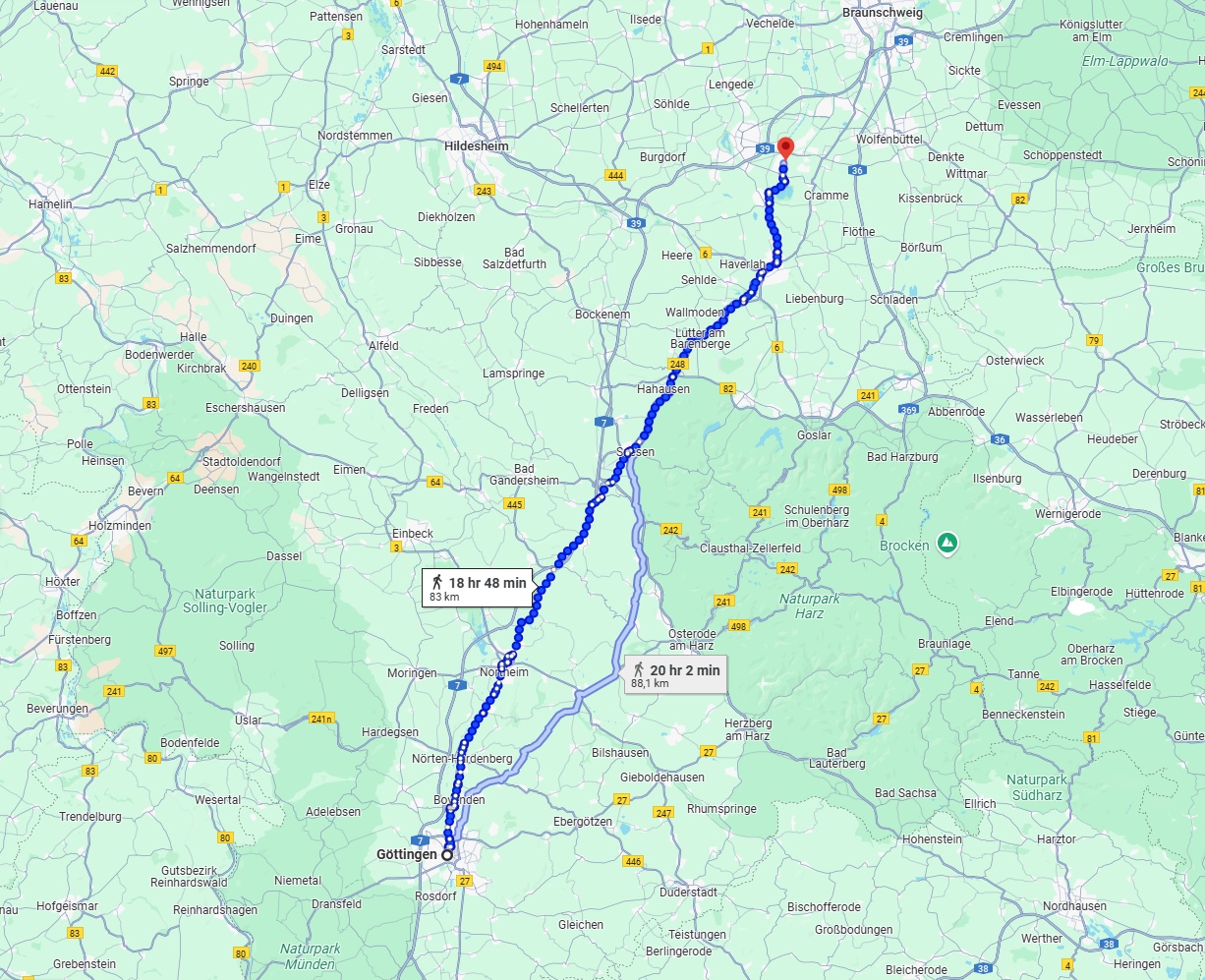 Anreise von Göttingen Zu Salzgitter Über 
