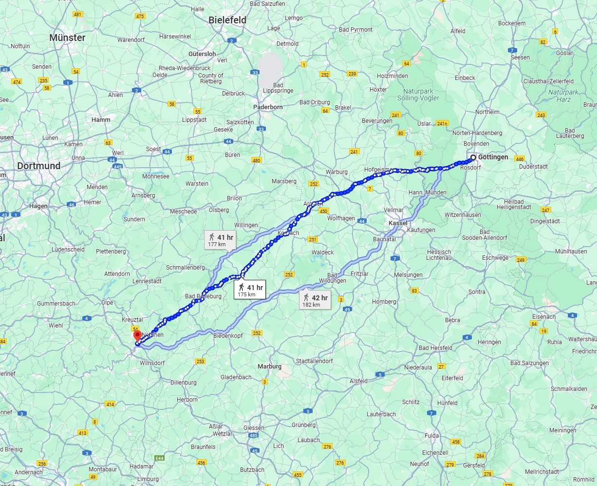 Anreise von Göttingen Zu Siegen Über 