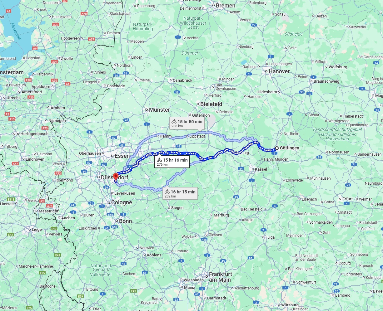 Anreise von Göttingen Zu Solingen Über 
